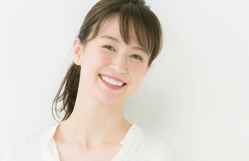 画像：女性の笑顔